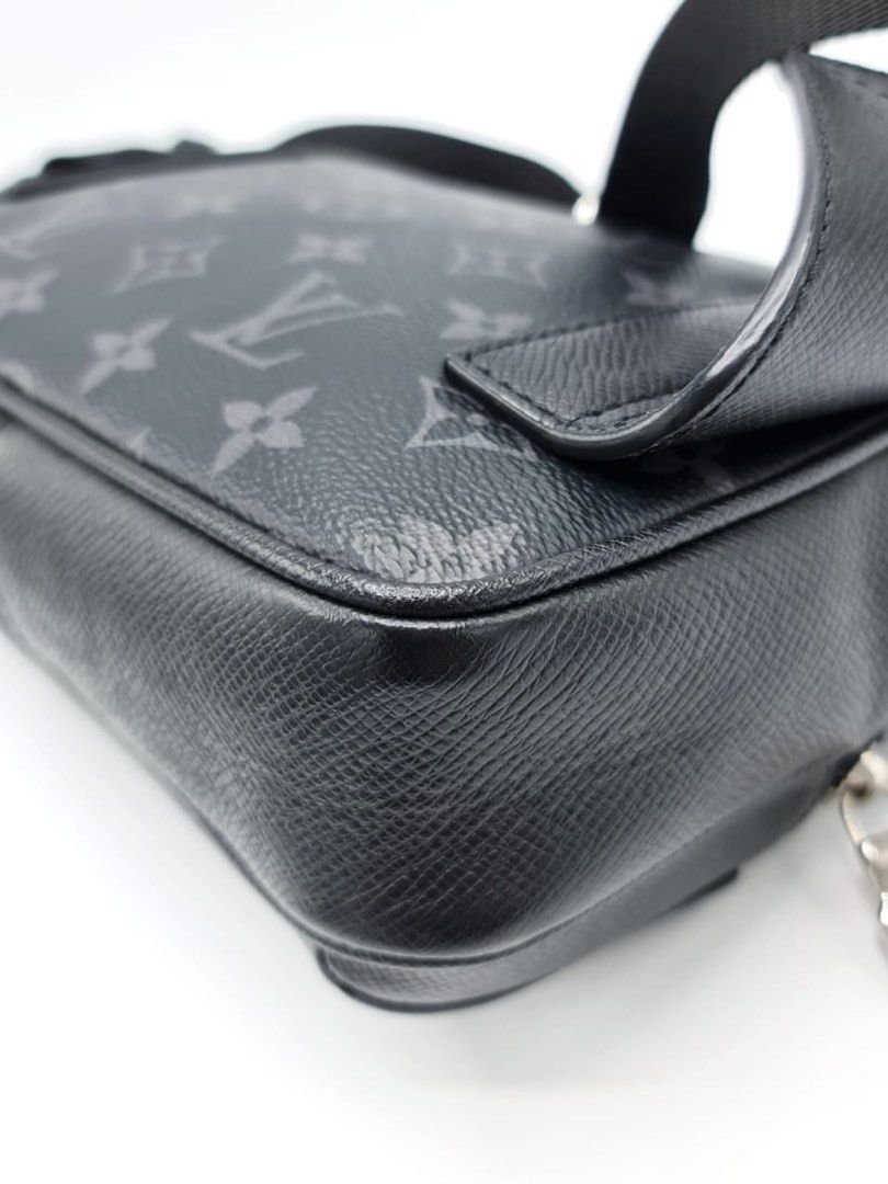 Louis Vuitton Outdoor Messenger Monogram Eclipse Taiga Black in