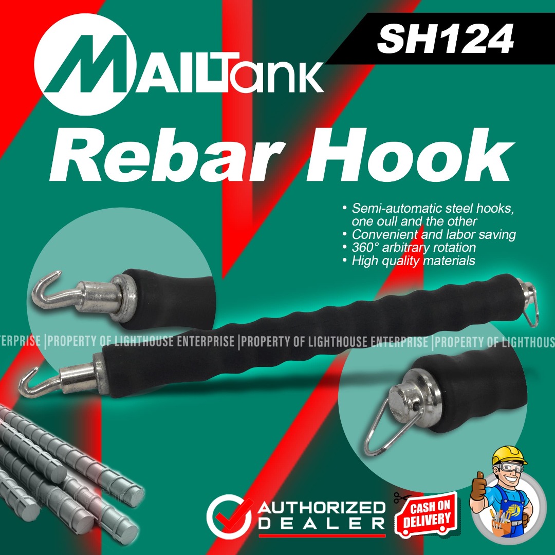 MAILTANK 40x80mm Rebar Hook / Reinforced Rebar Hook / Wire Twister HT001 (SH124) LIGHTHOUSE