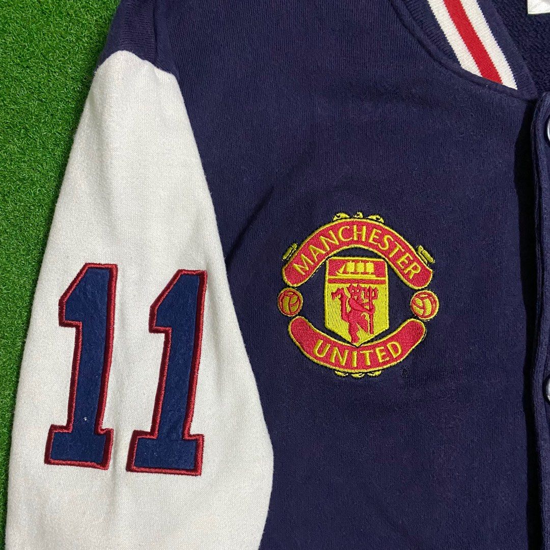 Manchester United Varsity Jacket, Men's Fashion, Tops & Sets, Hoodies on Carousell