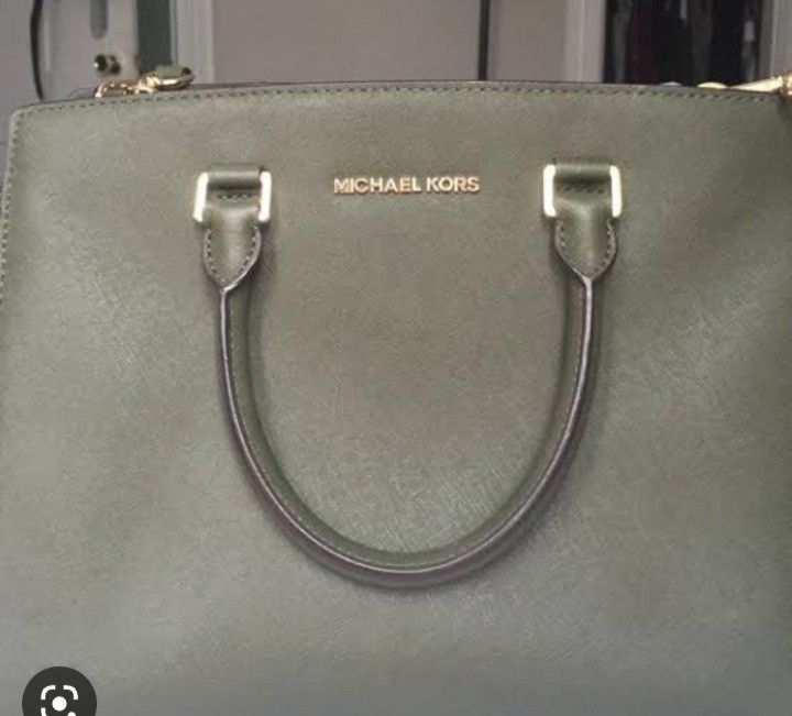Michael Kors Olive Green Bag Women s Fashion Bags Wallets