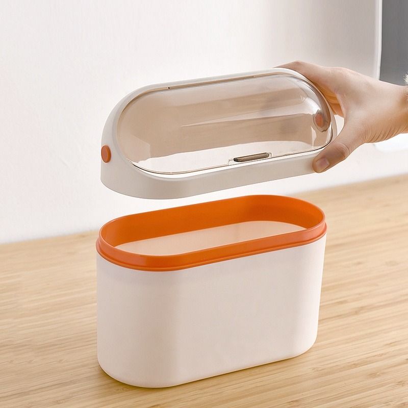 Mini Trash Can with Lid Waste Basket for Desktop, Furniture & Home