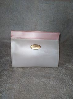 Missy's PARFUMS CHRISTIAN DIOR White Cosmetic Clutch Bag Travel Pouch