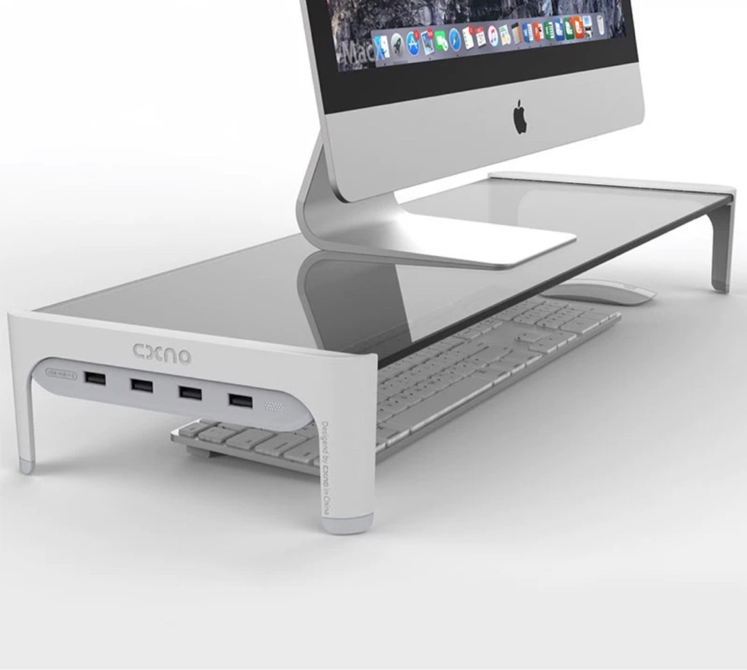 Monitor stand riser with 8 usb port, Computers & Tech, Parts ...