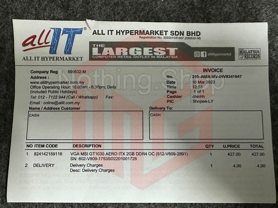 Msi gt 1030 hotsell aero itx 2gb