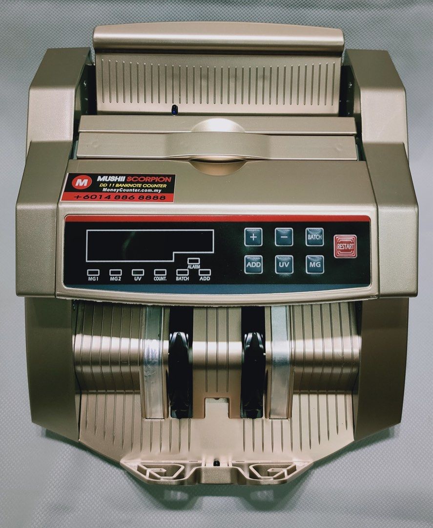 Mushii DD11 Banknote Counter. Money Counting Machine. Design for