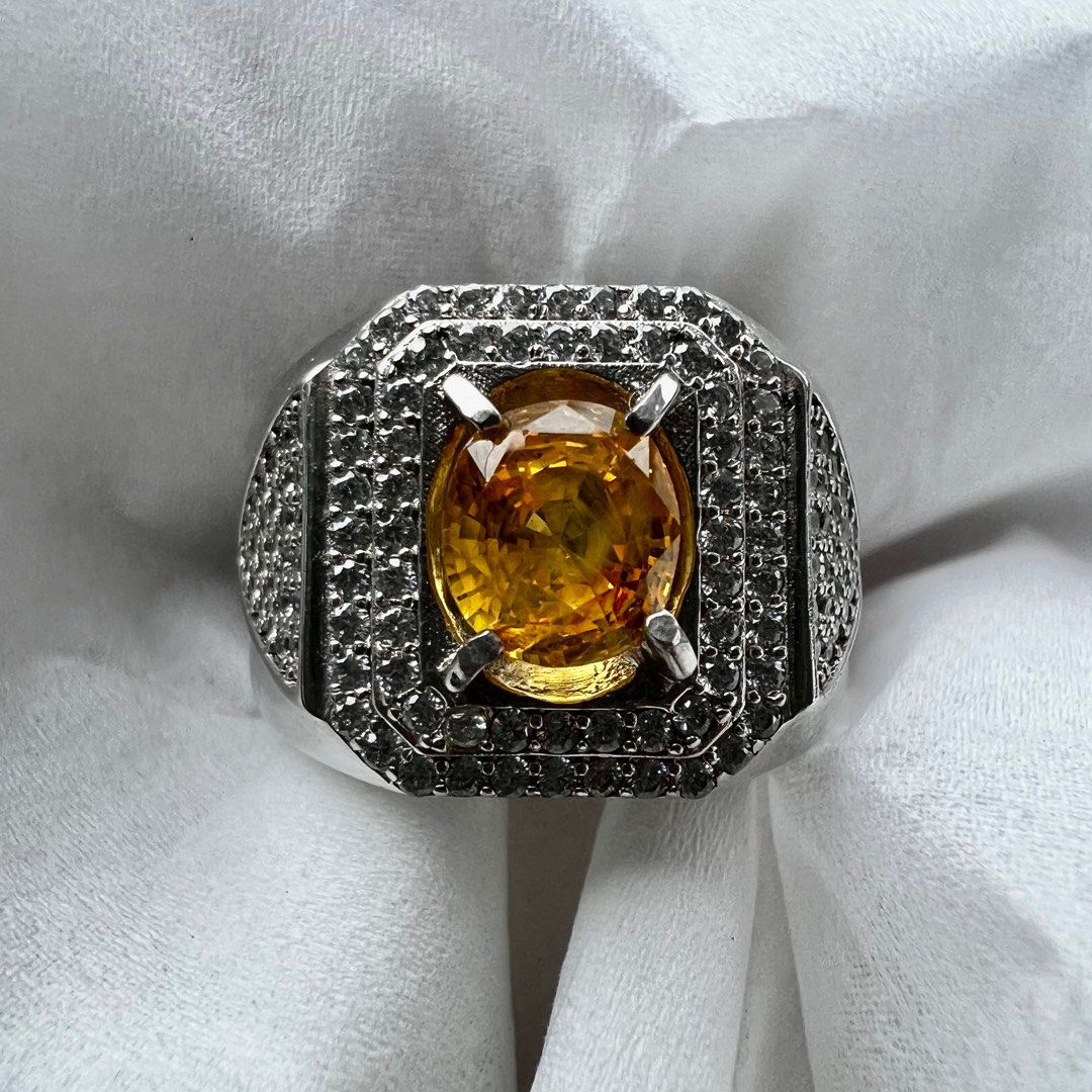 Cincin discount yellow sapphire
