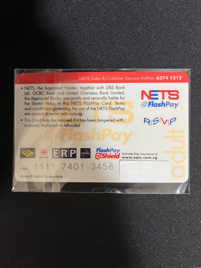 Nets FlashPay card new Expiry 10/2025 10 Value, Tickets