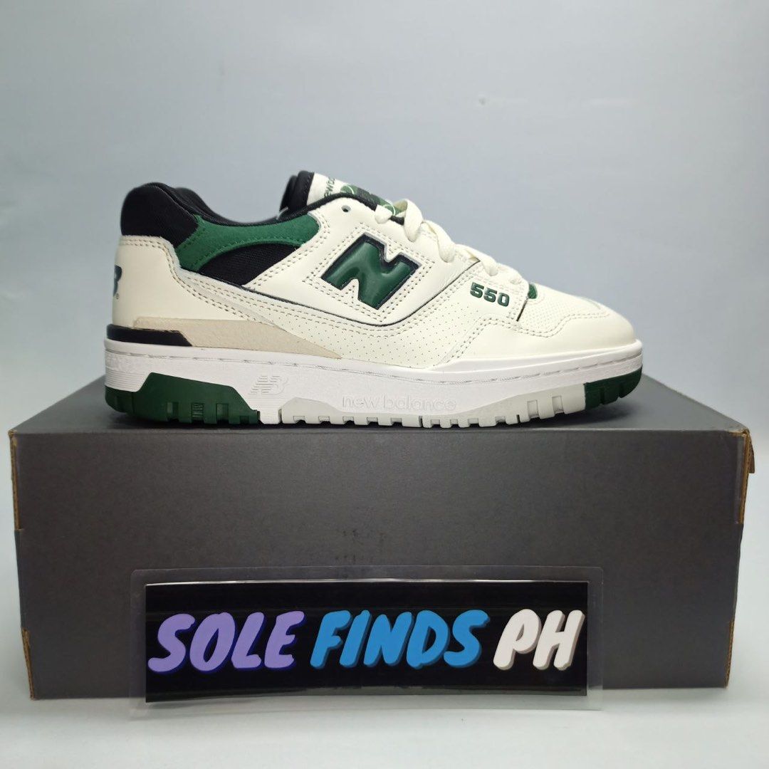 New Balance 550 Sea Salt Pine Green size 5.5, 6, 10 US on Carousell