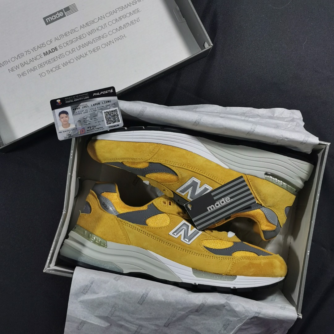 new balance m992 yellow