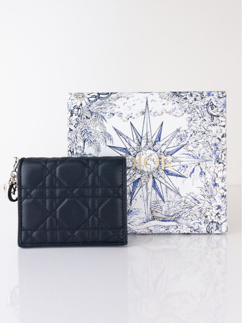 Lady dior lambskin wallet price sales