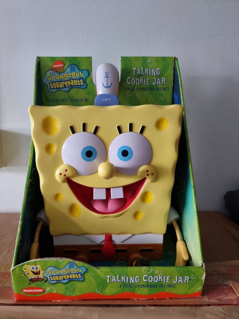 NICKELODEON Spongebob Squarepants Talking Cookie Jar, Hobbies & Toys ...