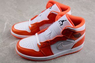 NIKE Air Jordan 1 Mid Metallic Orange shoes Euro 35.5-46