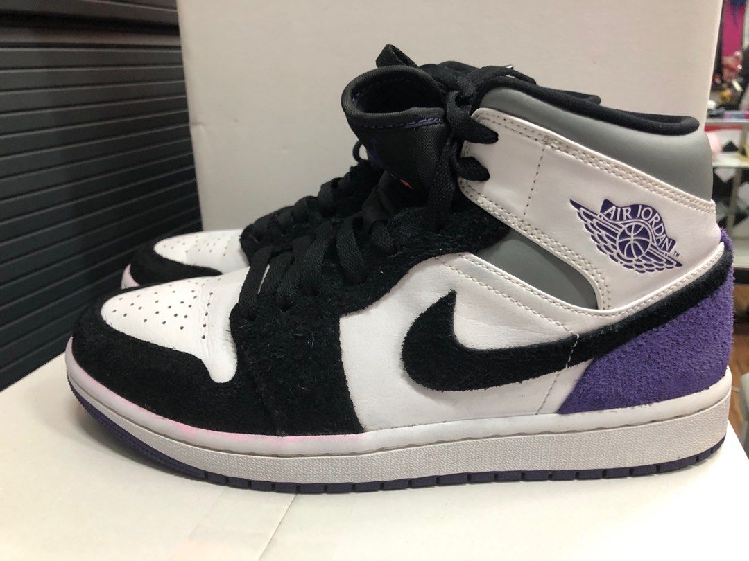 Air jordan 1 purple mid top