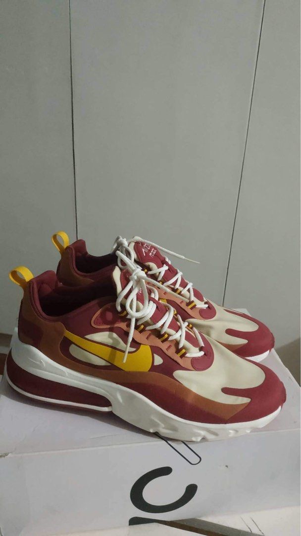 NIKE AIRMAX 270 REACT (Category: Sneakers) located in Cainta. Submitted by wazowski012 (Listing ID 1220408232, Image 1). Description: Nike Airmax 270 React , Once used, Good as new. Condition 9/10 With Box included .