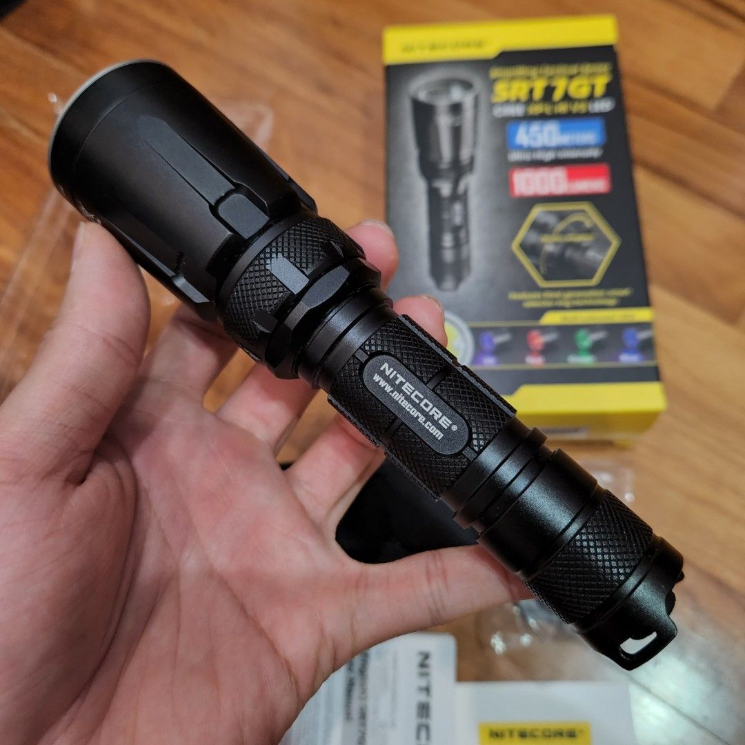 Nitecore SRT7GT Tactical Flashlight, Sports Equipment, Hiking & Camping