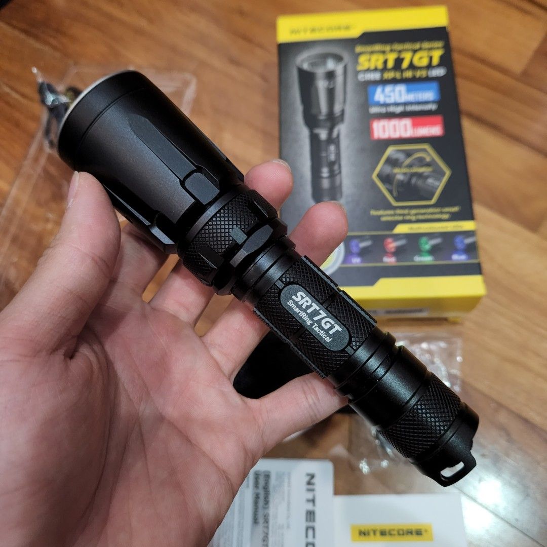 Nitecore SRT7GT Tactical Flashlight, Sports Equipment, Hiking & Camping
