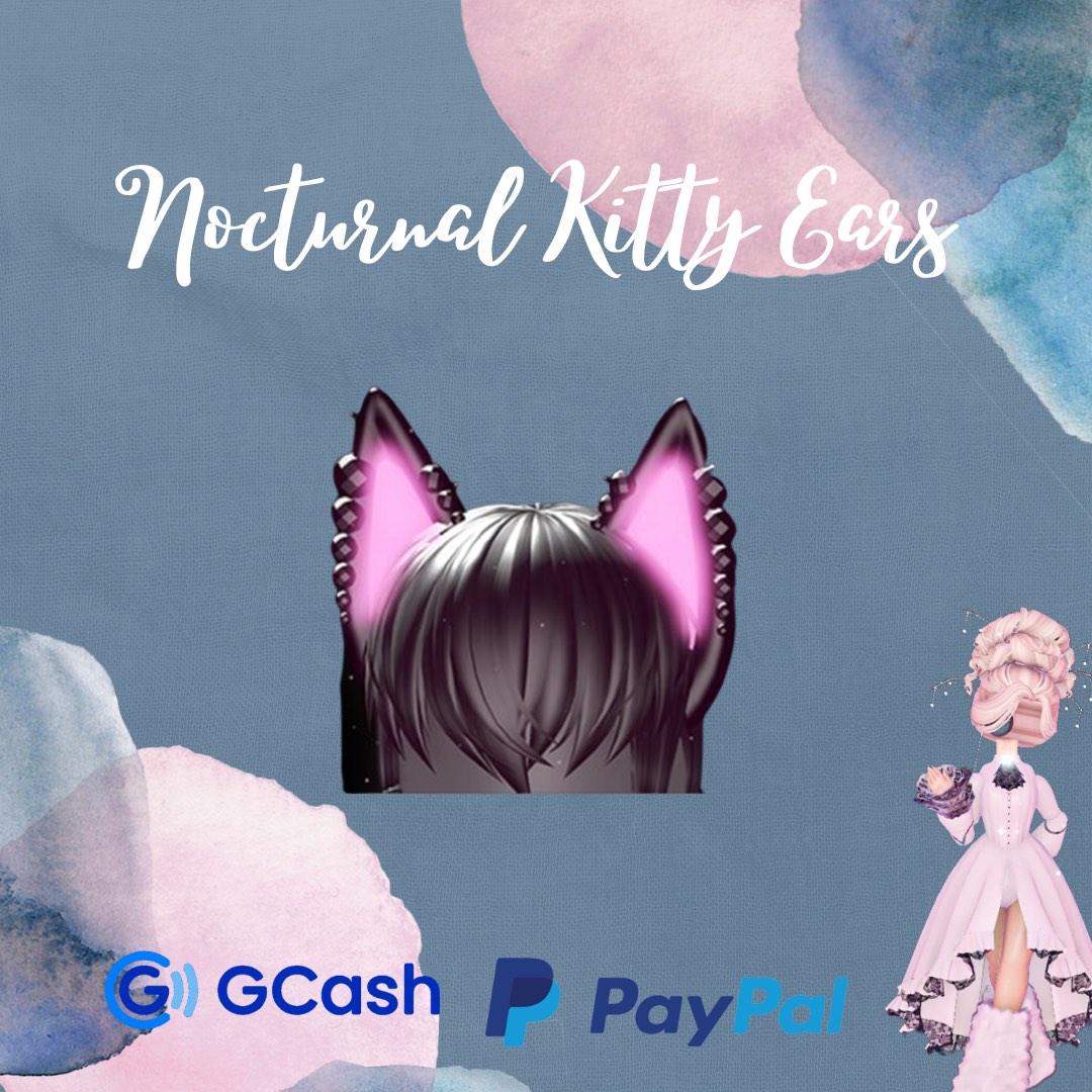 Nocturnal Kitty Ears [Royale High], Video Gaming, Gaming Accessories