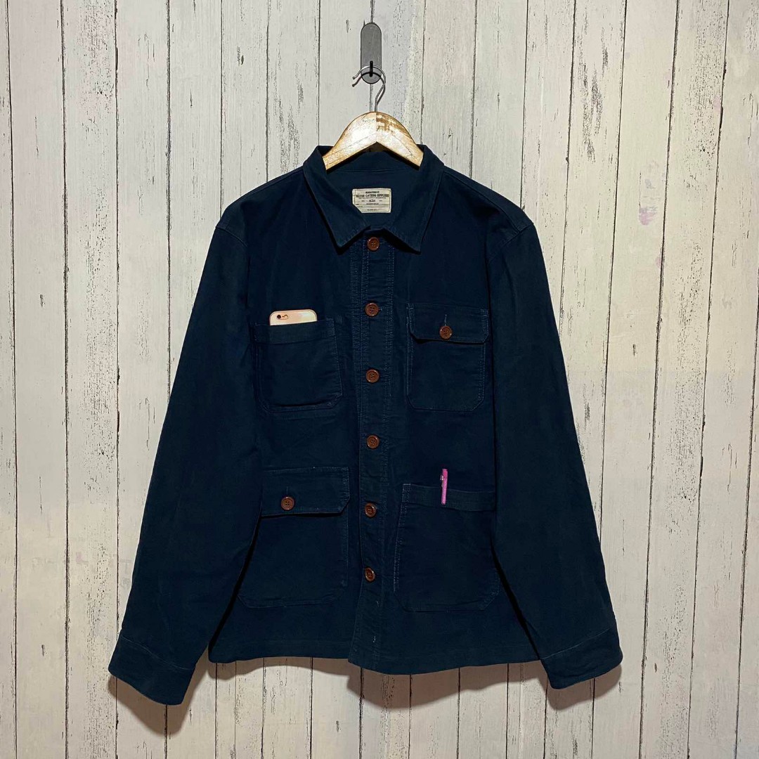 Okonkwo Moleskin French Work Jacket, Men's Fashion, Coats, Jackets and