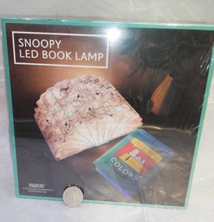 Original Japan Peanuts Snoopy LED Book Type LED Light / Night Lamp