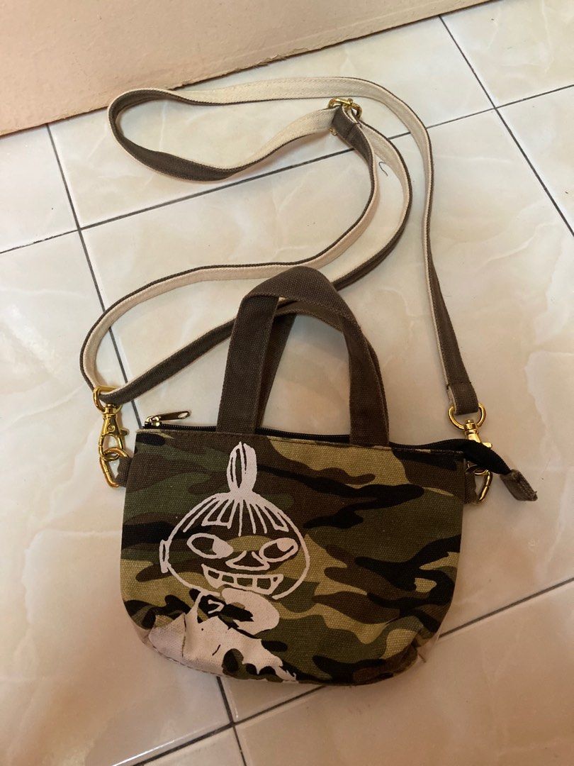 Original Moomin character camo sling bag/ crossbody bag/ phone sling ...