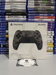 Original Sony PS5 DS5 dual sense 5 controller myset used like new camouflage gray