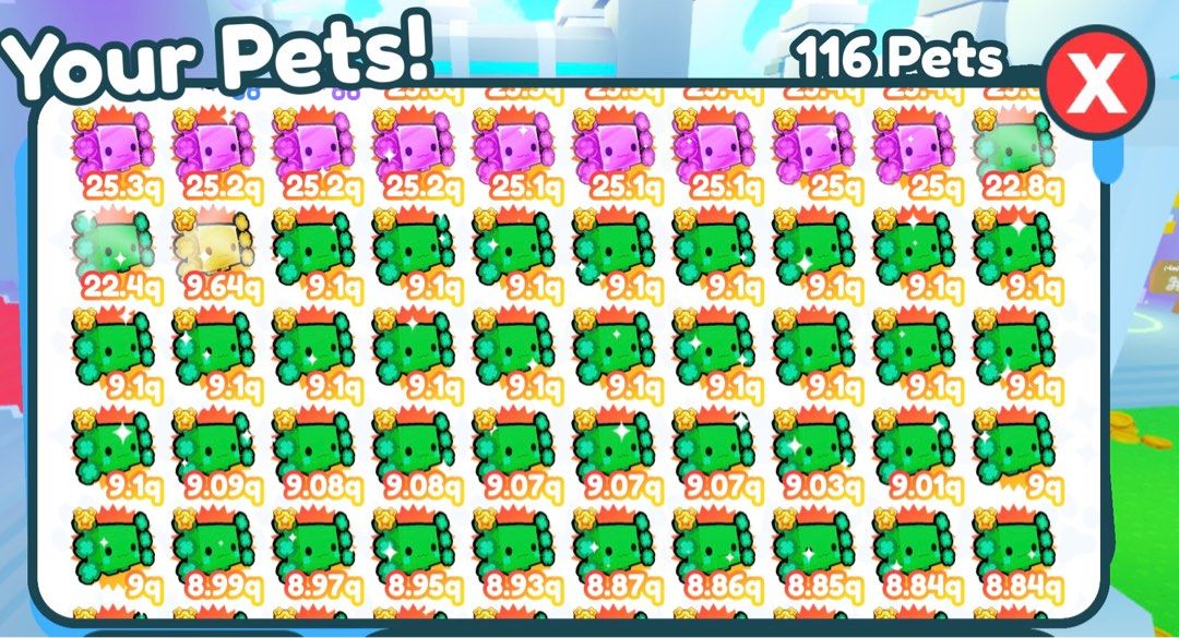 Pet Sim X Rainbow Axolotl (Latest Update), Video Gaming, Gaming