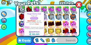 Pet Simulator X huge scary cat