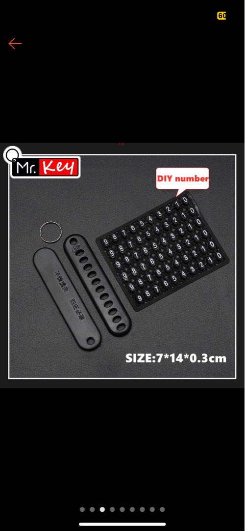 Mr KEY! Phone number card key ring Anti lost D.I.Y. number, Hobbies