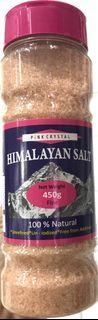 Pink Crystal Himalayan Salt Fine 450g Unrefined Uniodized Free from Additives