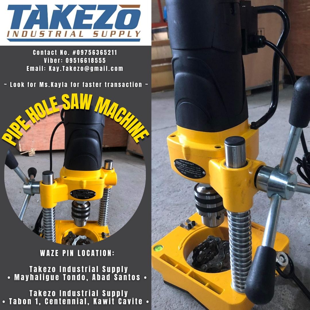 PIPE HOLE SAW MACHINE, Commercial & Industrial, Industrial Equipment on