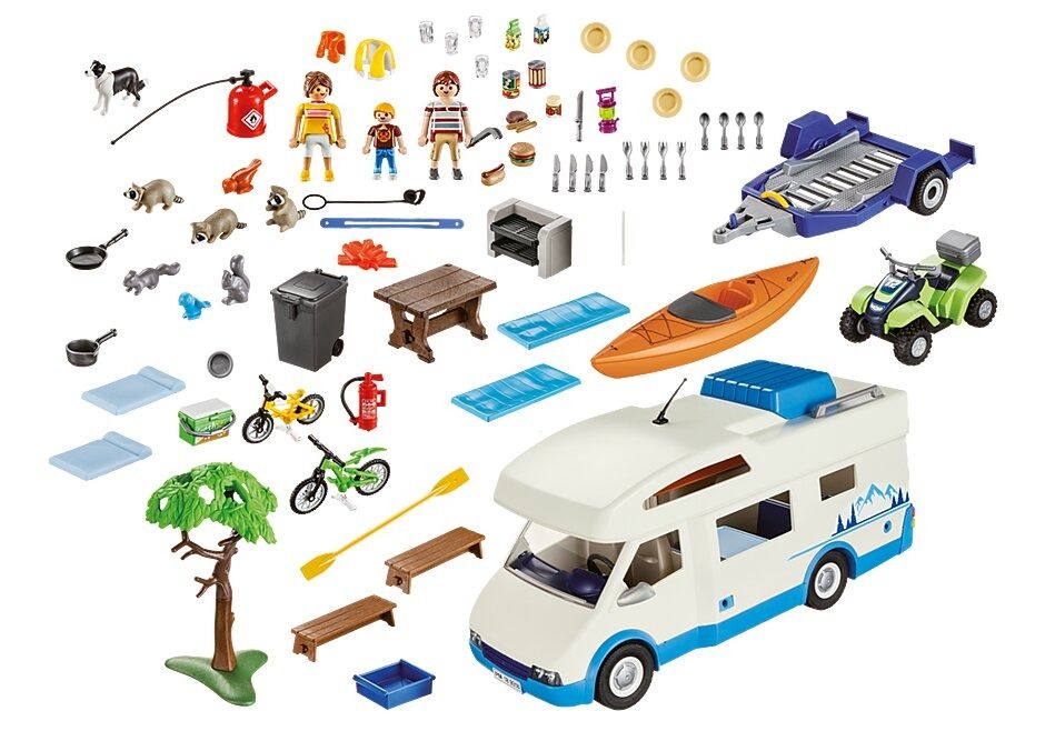 Playmobil 9318 Camping Adventure Mega Camper Van Set Hobbies