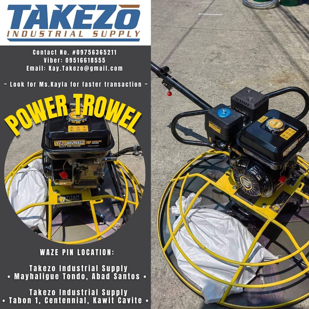 POWER TROWEL, Commercial & Industrial, Industrial Equipment on Carousell