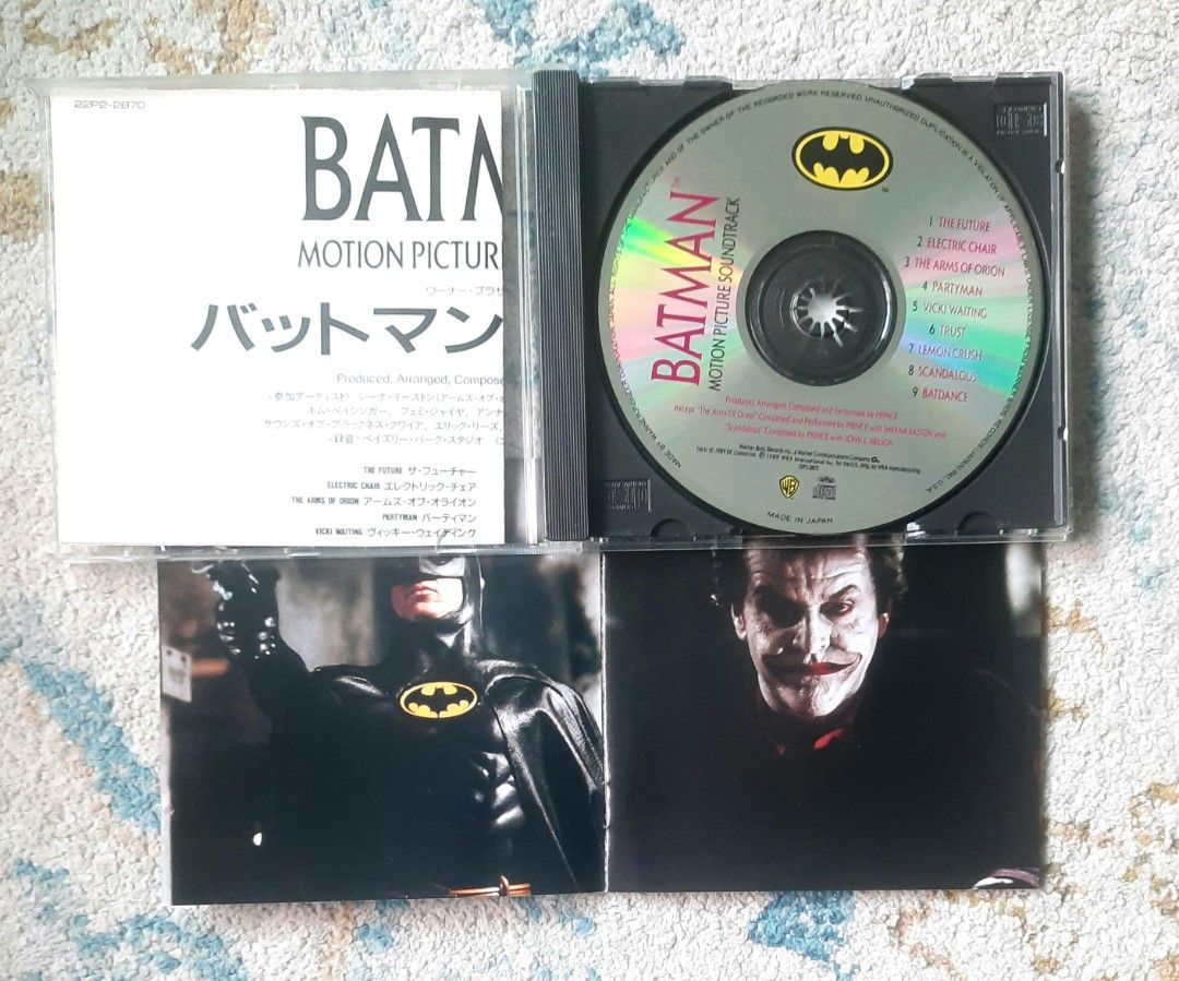 Prince -Batman Motion Picture Soundtrack CD, Hobbies & Toys, Music & Media,  CDs & DVDs on Carousell