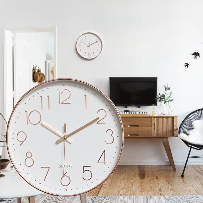 Quartz Silent Wall Clock For Living