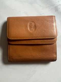 Rare Genuine leather nude  compact wallet