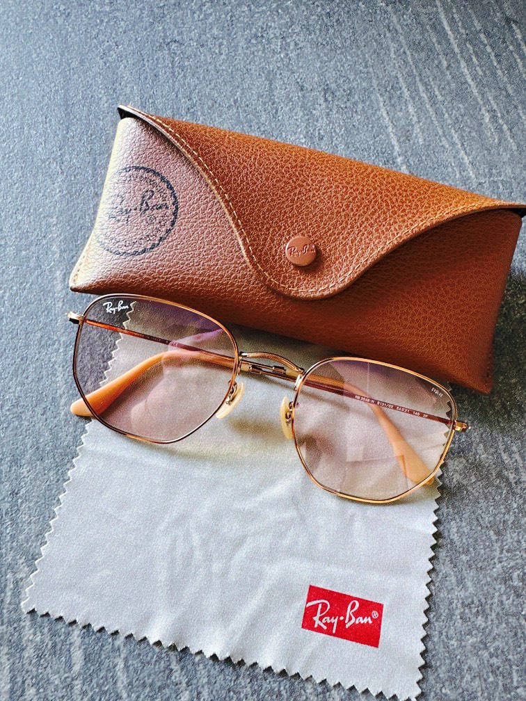 Ray ban hexagonal evolve hot sale pink