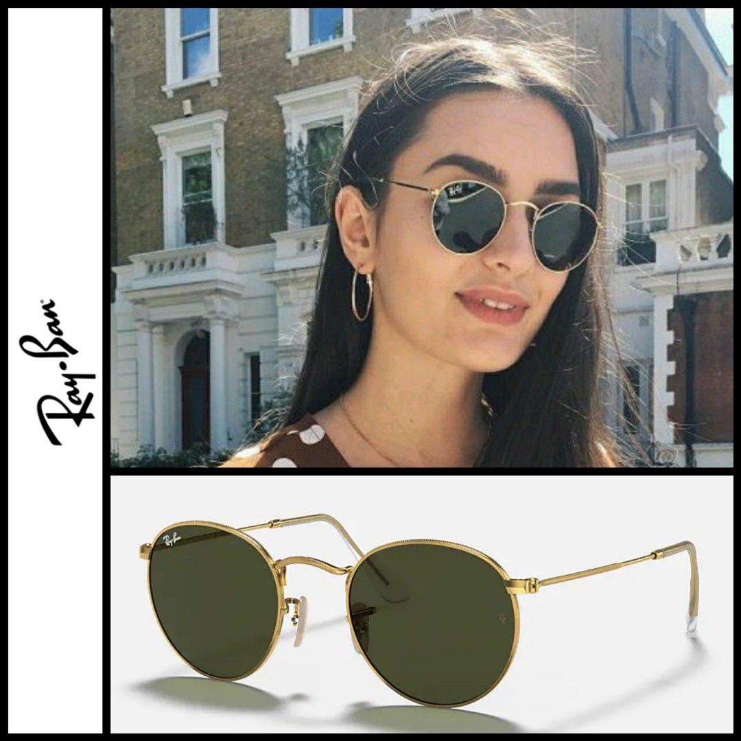 Rayban rb3447 round metal sunglasses Women s Fashion Watches Accessories Sunglasses Eyewear on Carousell