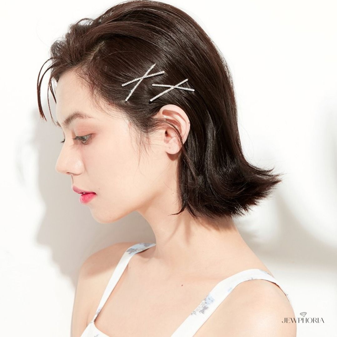Rhinestone Cross Hairpin