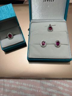 Ruby set ruby earring ruby ring