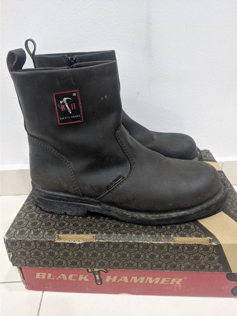 Safety Boot Black Hammer, Men's Fashion, Footwear, Boots on Carousell