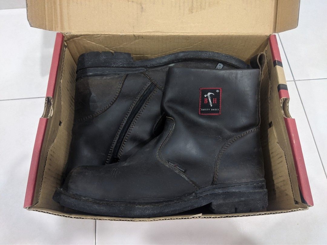 Safety Boot Black Hammer, Men's Fashion, Footwear, Boots on Carousell