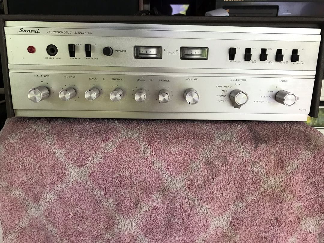 Ampli à Tubes Vintage Sansui AU-70 (7189A/EL84) - Garanti 6 Mois