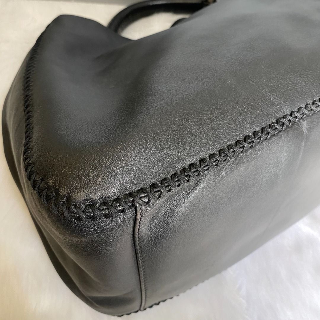 Sazaby Genuine Leather Slouchy Hobo Shoulder Bag, Women's Fashion, Bags ...