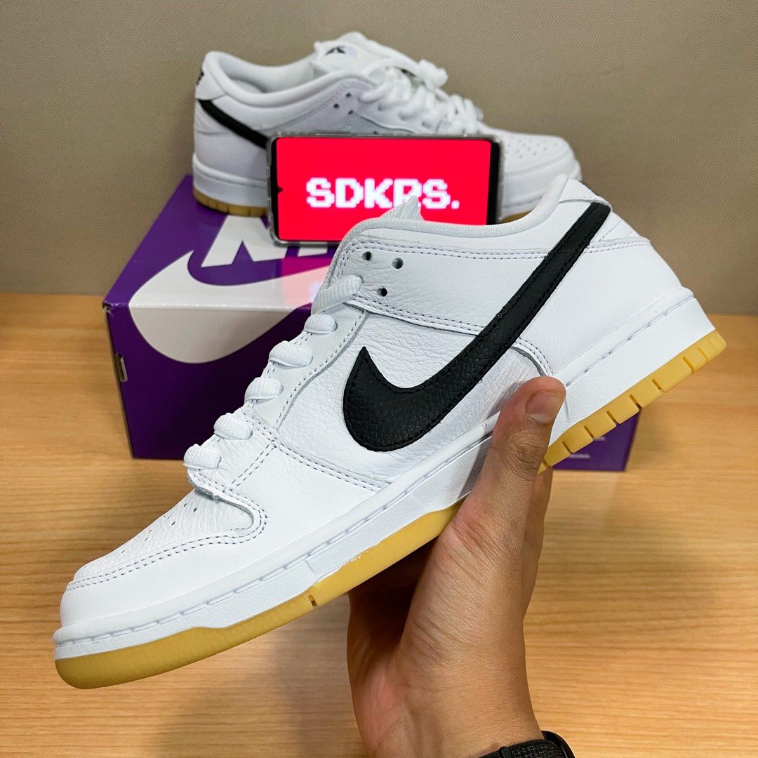 超目玉！ Nike SB Dunk Low Pro White Gum 24.5cm メンズ