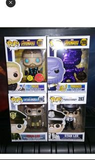 [SET OF 4] Marvel Funko Pop Bundle: Stan Lee, Thanos, Thor Asia