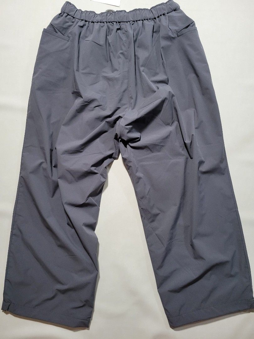 SFC SS23 SUPER WIDE TAPERED EASY PANTS GREY XL, 男裝, 褲＆半截裙 