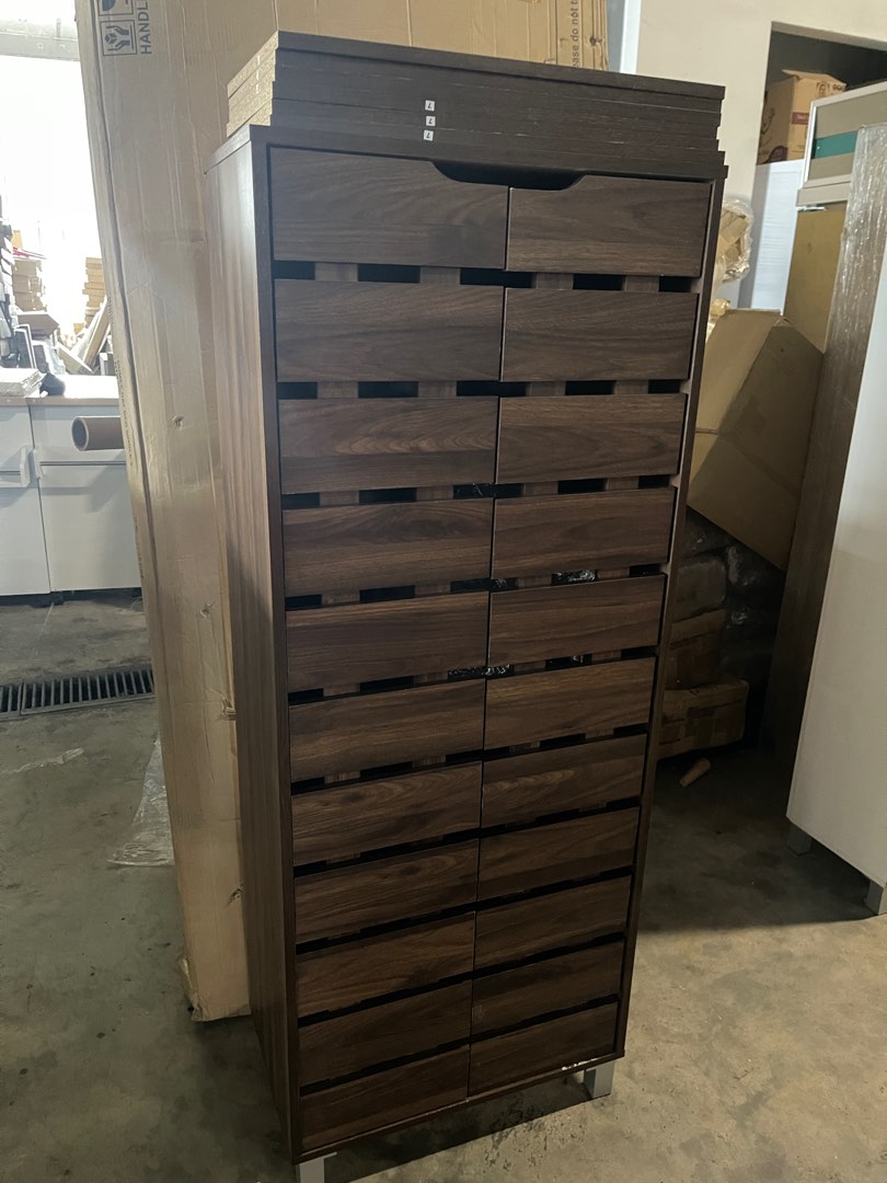 Shoe cabinet 2 door defect unit, Furniture & Home Living, Furniture ...