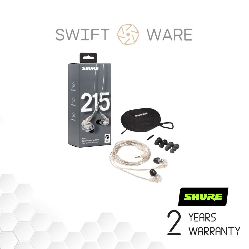 Shure SE215 Pro Professional Sound Isolating Earphones, Audio