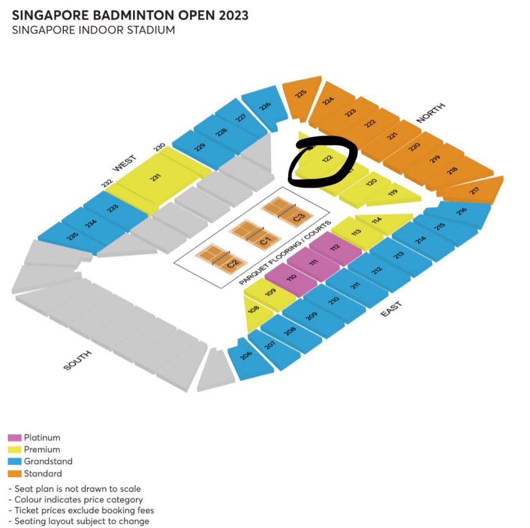 singapore badminton open 2023 finals tickets, Tickets & Vouchers, Event Tickets on Carousell