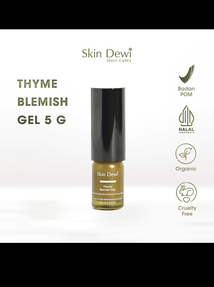 Skin Dewi Thyme Blemish Gel 5g, Kesehatan & Kecantikan, Kulit, Sabun